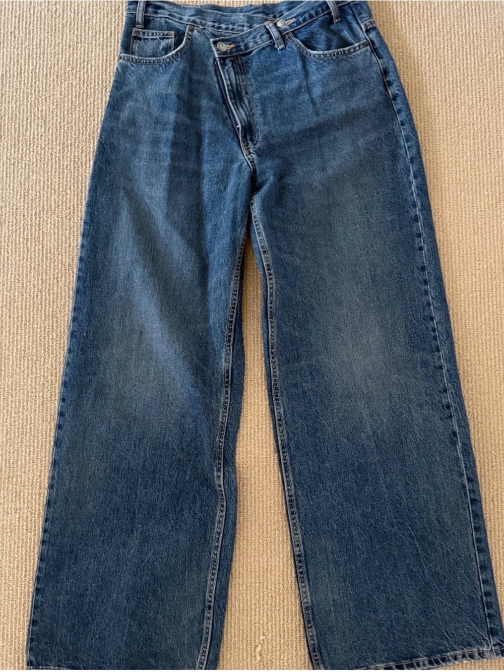 Zara Crossover Wide-Leg Jeans